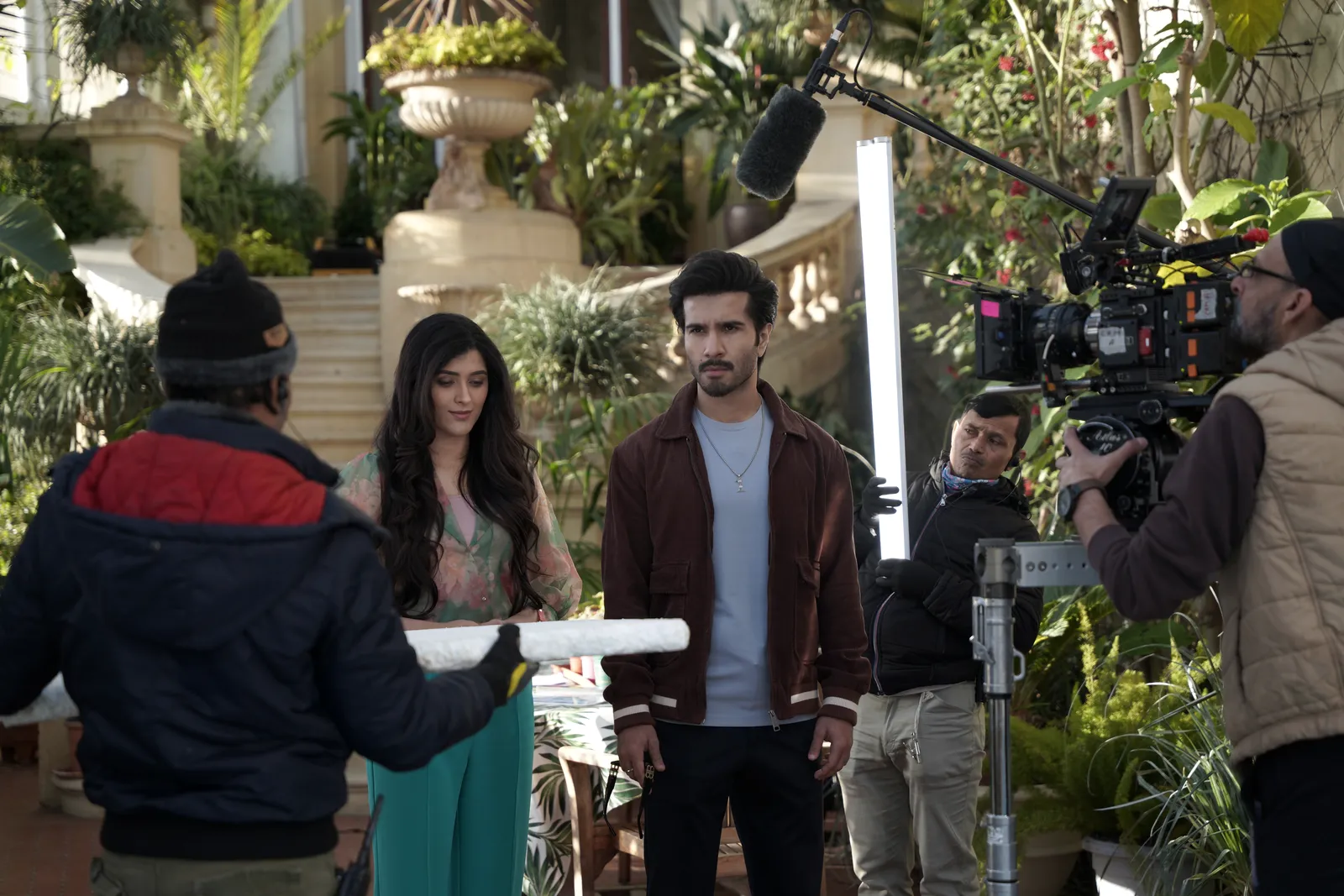 Production team behind the scenes